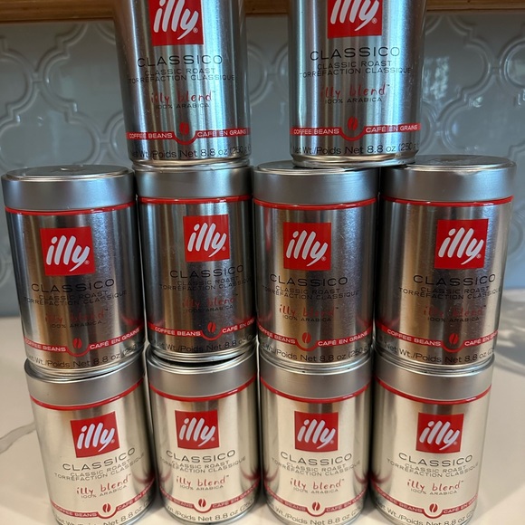 ILLY ITALIAN ESPRESSO COFFEE CAN TIN AIR TIGHT LID COLLECTIBLE STORAGE 5” - Picture 1 of 1